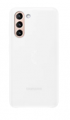 HUSA Smartphone Samsung, pt Galaxy S21, tip smart book cover, policarbonat | poliuretan, Smart LED View, alb
