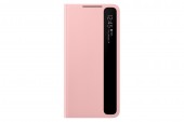HUSA Smartphone Samsung, pt Galaxy S21+, tip smart book cover, poliuretan, Clear View Cover, roz