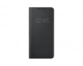 HUSA Smartphone Samsung, pt Galaxy S21+, tip smart book cover, poliuretan, Smart LED View, negru