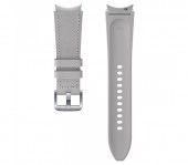 Hybrid Leather Band 20mm M/L Silver