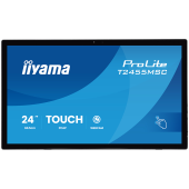 IIYAMA Monitor LED 24 inch multi-touch IPS 400cd PCAP integrated webcam and a flexible stand