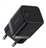 INCARCATOR retea Baseus GaN3, Quick Charge 30W, 1 x USB Type-C 5V/3A, negru  - 6932172604622
