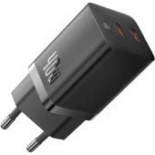INCARCATOR retea Baseus GaN5, Quick Charge 40W, 2 x USB Type-C, negru  - 6932172646264