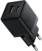 INCARCATOR retea Baseus Palm, Quick Charge 30W, 1 x USB Type-C, 1 x USB, negru  - 6932172672478