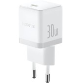 INCARCATOR retea Baseus Palm, Quick Charge 30W, 1 x USB Type-C 5V/3.0A, include cablu USB Type-C la USB Type-C 1m, alb  - 6932172677404