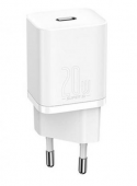 INCARCATOR retea Baseus Speed Mini, Quick Charge 20W, 1 x USB Type-C 5V/3.0A, alb  - 6953156201705