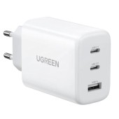 INCARCATOR retea Ugreen, CD275 Quick Charge 65W GaN, 2 x USB Type-C, 1 x USB, alb - 6957303894963