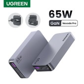 INCARCATOR retea Ugreen Nexode Pro GaN X753 Quick Charge 65W, ultra-slim, 2 x USB Type-C, 1 x USB, gri - 6941876223565