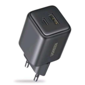 INCARCATOR retea Ugreen, X514 Quick Charge 20W GaN, 1 x USB Type-C, 1x USB, negru
