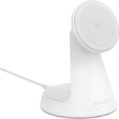 Incarcator wireless Anker MagGo Stand Qi2 360 15W, pentru iPhone 16/15/14/13/12, Alb  - 194644287009