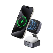 INCARCATOR wireless Ugreen W702, Qi2 25W, compatibilitate smartphones, cablu Type-C la Type-C inclus, argintiu - 6941876233168