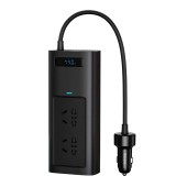INVERTOR ELECTRIC auto Baseus, IGBT, 2 x AC, 2 x USB Type-C, 1 x USB, 150W 220V, conectare auto 12V, negru  - 6932172628093