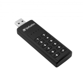 KEYPAD SECURE USB 3.1 GEN 1 DRIVE WITH 256-BIT AES HARDWARE ENCRYPTION 128GB, USB C