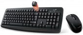 KIT wireless GENIUS, tastatura wireless 104 taste + mouse wireless 1000dpi, 3 butoane, black, 