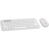 LOGITECH Pebble 2 Combo - TONAL WHITE - INTL - 2.4GHZ/BT - N/A - INTNL-973 - UNIVERSAL