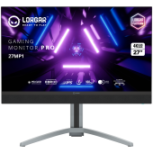 LORGAR 27MP1, UHD MiniLED Gaming Monitor Pro, 27 fast IPS flat monitor, black/milky grey