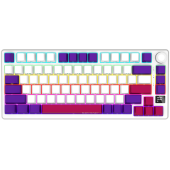 LORGAR KBP7075W, Wireless 75% Mechanical Gaming Keyboard Pro, White, EN layout