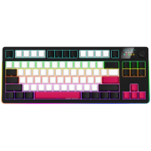 LORGAR KBP70TKLW, Wireless TKL Mechanical Gaming Keyboard Pro, Black/red, EN layout