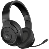 LORGAR Noah 500, Wireless Gaming headset with microphone, JL7006, BT 5.3, battery life up to 58 h, USB charging cable, 3.5 mm AUX cable, size: 195*185*80mm, 0.24kg, black