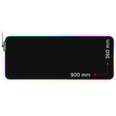 Lorgar Steller 919, Gaming mouse pad, High-speed surface, anti-slip rubber base, RGB backlight, USB connection, Lorgar WP Gameware support, size: 900mm x 360mm x 3mm, weight 0.635kg