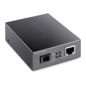 MEDIA CONVERTOR TP-LINK 10/100 Mbps WDM , 1× 100 Mbps cu POE 802.3af, SC Fiber Port, 1× 10/100 Mbps RJ45 Port, pana la 20km