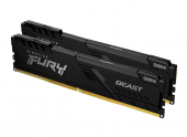 Memorie DDR Kingston - gaming FURY Beast DDR4 32 GB, frecventa 3200 MHz, 16 GB x 2 module, radiator