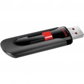 MEMORIE USB 2.0 SANDISK 128 GB, retractabila, carcasa plastic, negru