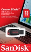 MEMORIE USB 2.0 SANDISK 32 GB, clasica, carcasa plastic, negru