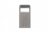 MEMORIE USB 3.1 KINGSTON 128 GB, profil mic, carcasa metalic, argintiu
