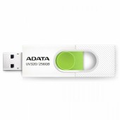 MEMORIE USB 3.2 ADATA 256 GB, retractabila, alb & verde, carcasa plastic
