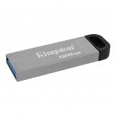 MEMORIE USB 3.2 KINGSTON 128 GB, clasica, carcasa metalic, argintiu