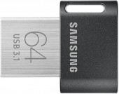 MEMORIE USB SAMSUNG 64 GB, USB 3.1, profil mic, carcasa metalica, negru