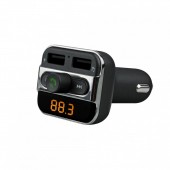 MODULATOR FM AKAI, Bluetooth, format MP3, USB x 2, microSD, montare la priza auto