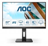 MONITOARE  AOC 21.5 inch, home, office, IPS, Full HD, Wide, 250 cd/mp, 4 ms, HDMI, DVI, VGA, DisplayPort