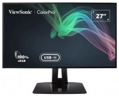 MONITOR ViewSonic 27 inch, home | office, IPS, 4K UHD, wide, 350 cd/mp, 6 ms, HDMI x 2 | Display Port