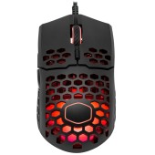 MOUSE COOLER MASTER, MM711, gaming, cu fir, USB, optic, 16000 dpi, butoane/scroll 6/1, iluminare, butoane programabile, negru