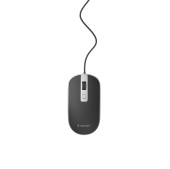 MOUSE GEMBIRD, PC sau NB, cu fir, USB, optic, 1200 dpi, butoane/scroll 4/1, cablu 1.35m, negru-argintiu