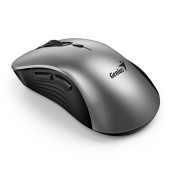 MOUSE Genius, Ergo NX-8100S AI, PC sau NB, wireless, 2.4GHz, optic, 1600 dpi, butoane/scroll 6/1 gri-argintiu