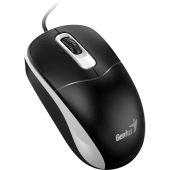 Mouse Genius DX-111, PC sau NB, cu fir USB-A, optic, 1200 dpi, butoane/scroll 3/1, negru-gri