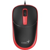 MOUSE Genius DX-123, PC sau NB, cu fir, USB, optic, rosu, Wired Mouse