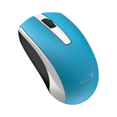 Mouse Genius ECO-8100, PC sau NB, wireless 2.4GHz, optic, 1200 dpi, butoane/scroll 3/1, acumulator, albastru, 4710268 262756