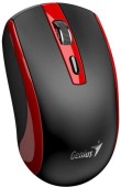 Mouse Genius ECO-8150, PC sau NB, wireless 2.4GHz, optic, 1200 dpi, butoane/scroll 3/1, acumulator, buton Copilot, rosu, 4710268 262596