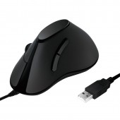 MOUSE Logilink, PC sau NB, cu fir, USB, optic, 1000 dpi, butoane/scroll 5/1, ergonomic, negru