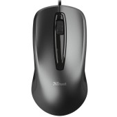 MOUSE TRUST, Carve, PC sau NB, cu fir, USB, optic, 1200 dpi, butoane/scroll 3/1 negru