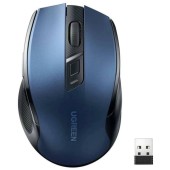 MOUSE Ugreen, MU006 PC sau NB, bluetooth/wireless 2.4GHz, optic, 5/1 butoane/scroll, 4000 dpi, necesita baterie AA nu este inclusa, albastru - 6941876227532