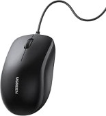 MOUSE Ugreen, MU007 PC sau NB, conectare PC prin USB, optic, 3/1 butoane/scroll, 1200 dpi, lungime cablu 1.5m, negru - 6957303897896