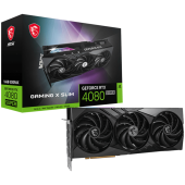 MSI Video Card Nvidia GeForce RTX 4080 SUPER 16G GAMING X SLIM, 16GB GDDR6X, 256-bit, 2610 MHz Boost, 10240 CUDA Cores, 2x DP v1.4a, 2x HDMI 2.1a, RAY TRACING, Triple Fan, 850W Recommended PSU, 3Y