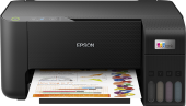 Multifunctional Inkjet CISS Color Epson L3230, A4, Functii: Impr.|Scan.|Cop., Viteza de Printare Monocrom: 33ppm, Viteza de printare color: 15ppm, Conectivitate:USB, Duplex:Nu, ADF:Nu