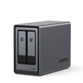 NAS Ugreen DXP2800, CPU 3.40 GHz, RAM DDR5 8Gb max 16Gb, SATA 24Tx2 si M.2 8Tx2, LAN 2.5Gbx1, 2xUSB2.0, 1xUSB 3, 1xTypeC 3.2Gen2, HDMI 2.0 4K, - 6941876223695
