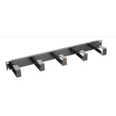 Organizator cabluri 1U negru